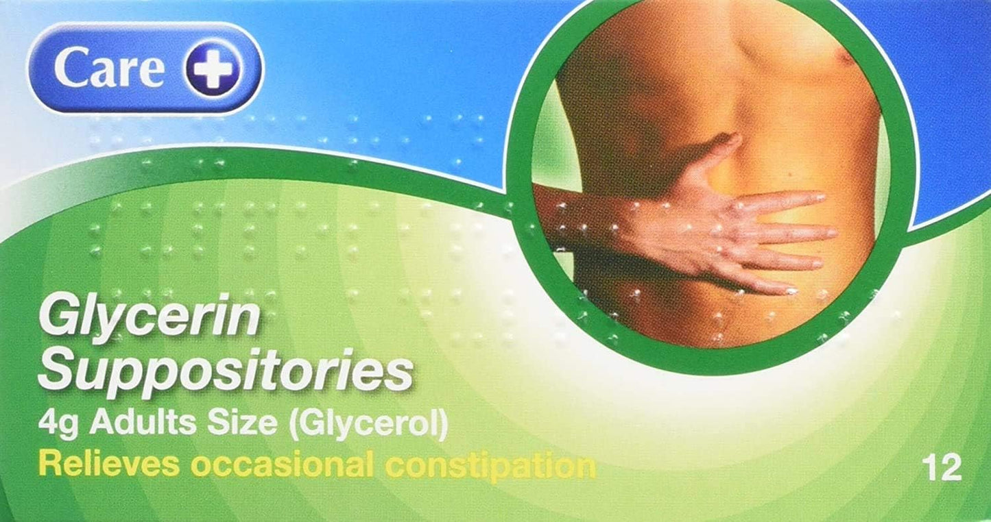 Three Packs of  Glycerin Suppositories 4G 12S
