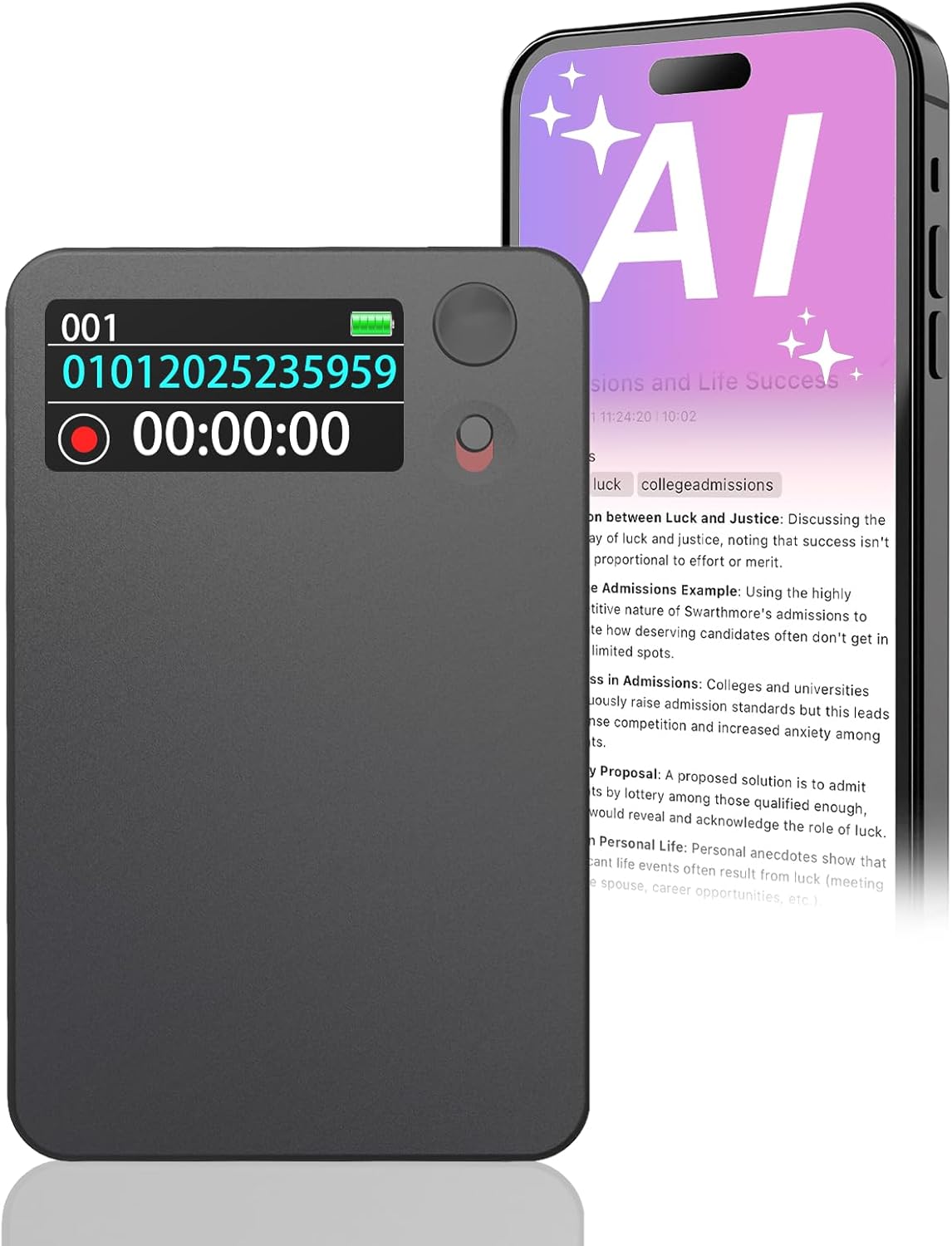 AI Voice Recorder  -64 gb - Supports 112 Languages
