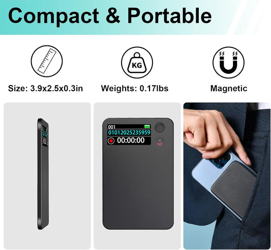 AI Voice Recorder  -64 gb - Supports 112 Languages