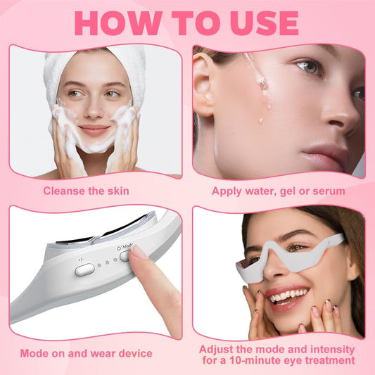 Under Eye Red Light Therapy Glasses